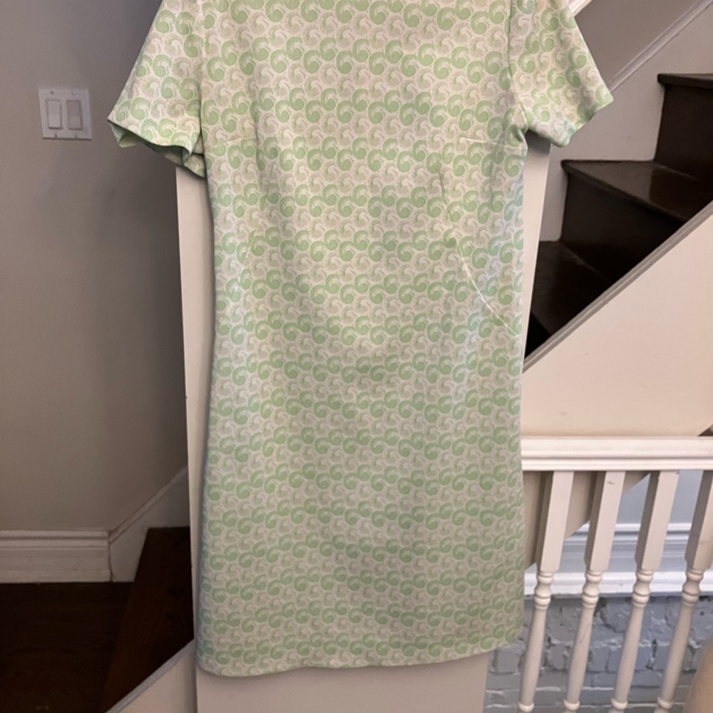 Chic Mint Patterned Mini Dress - Picture 3 of 7